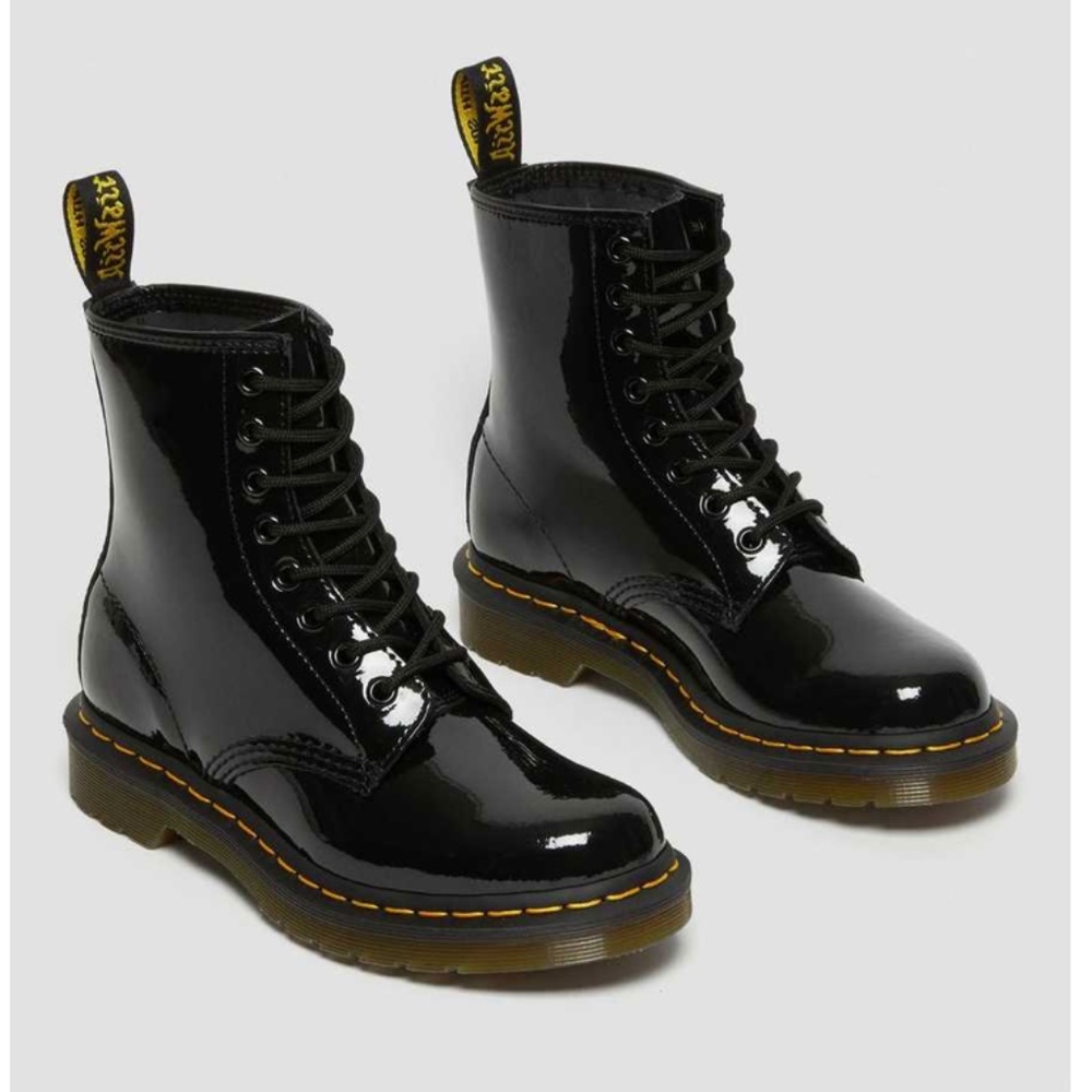 Dr Marten patent leather boots